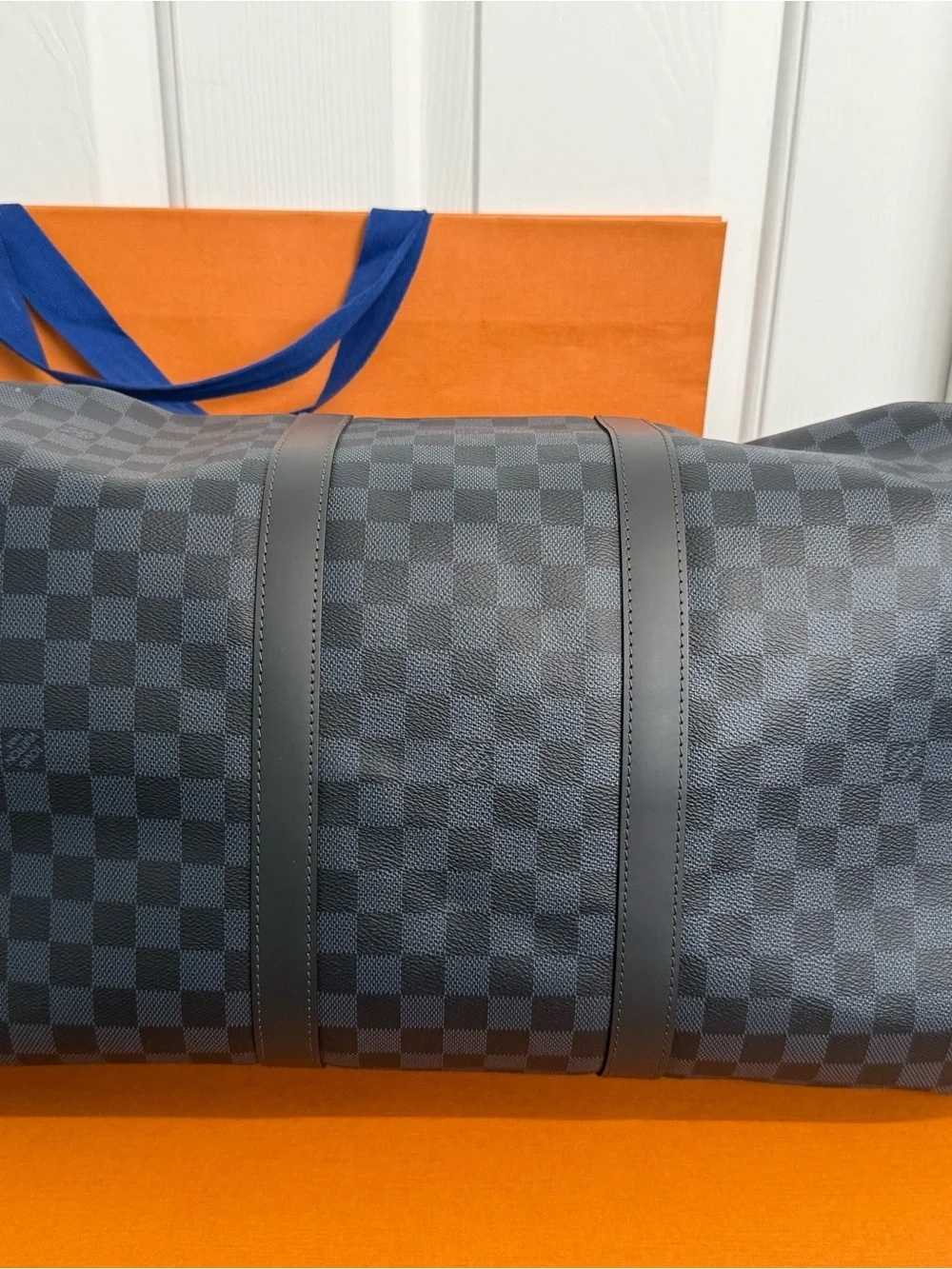 Louis Vuitton Keepall 55 Blue Damier